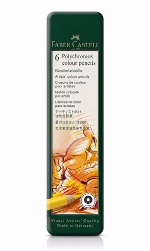Set 6 creioane colorate Polychromos Faber Castell